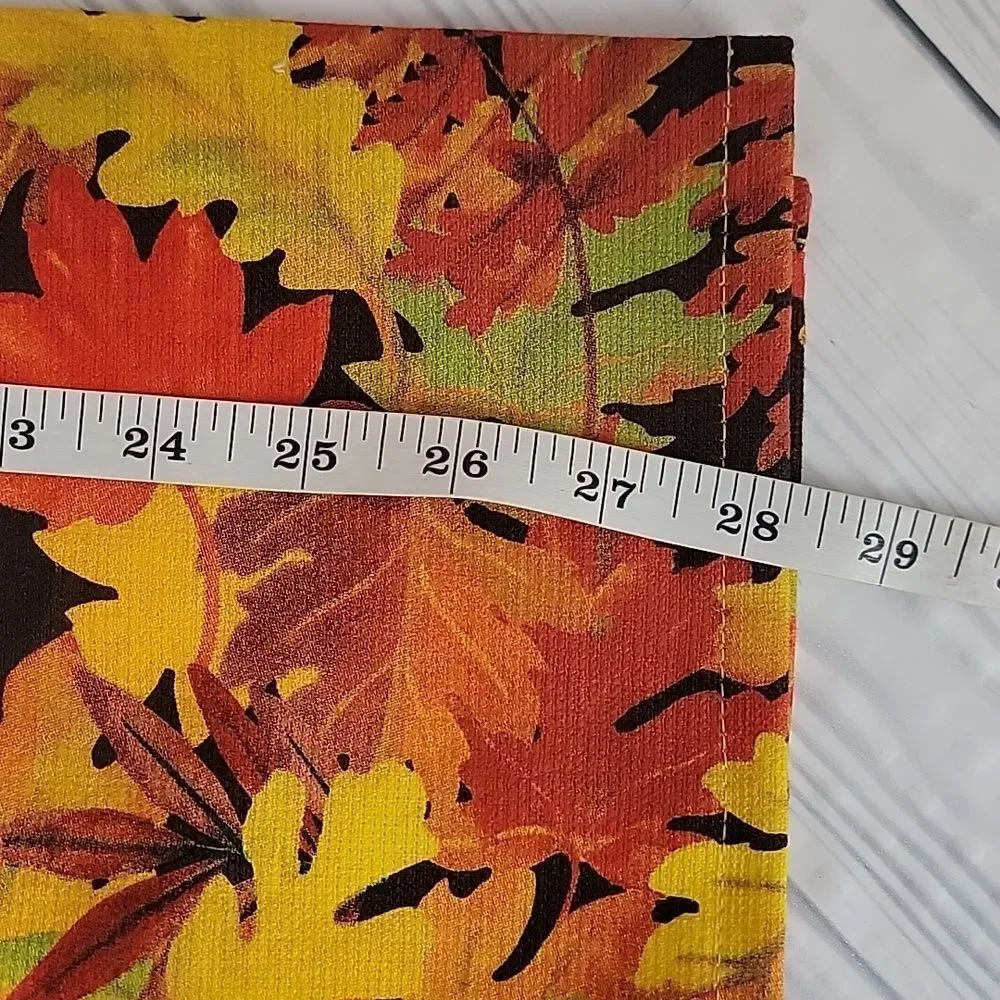 Kay Dee Designs Autumn Leaf Black Cat Print Kitchen Towels  NWOT  Set Of 2
